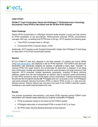 FOAM-X Foam Fractionation Technology Successfully Treats PFOS to Non-Detect with No Off-Site PFAS Disposal