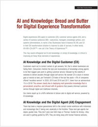 AI and Knowledge: Bread and Butter for Digital Experience Transformation