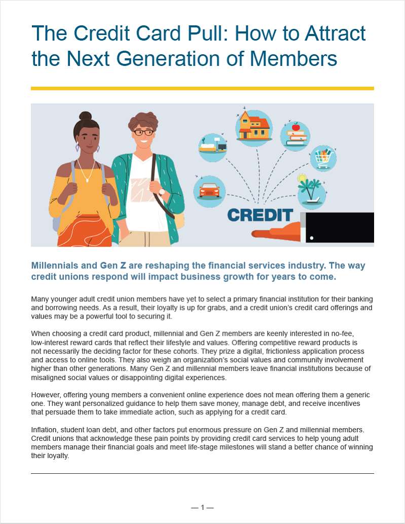 The Credit Card Pull: How to Attract the Next Generation of Members
