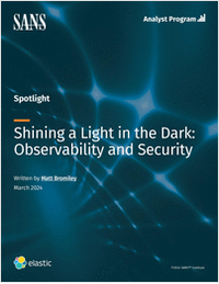 Shining a light in the dark: observability and security, a SANS profile