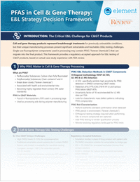 PFAS in Cell & Gene Therapy: E&L Strategy Decision Framework