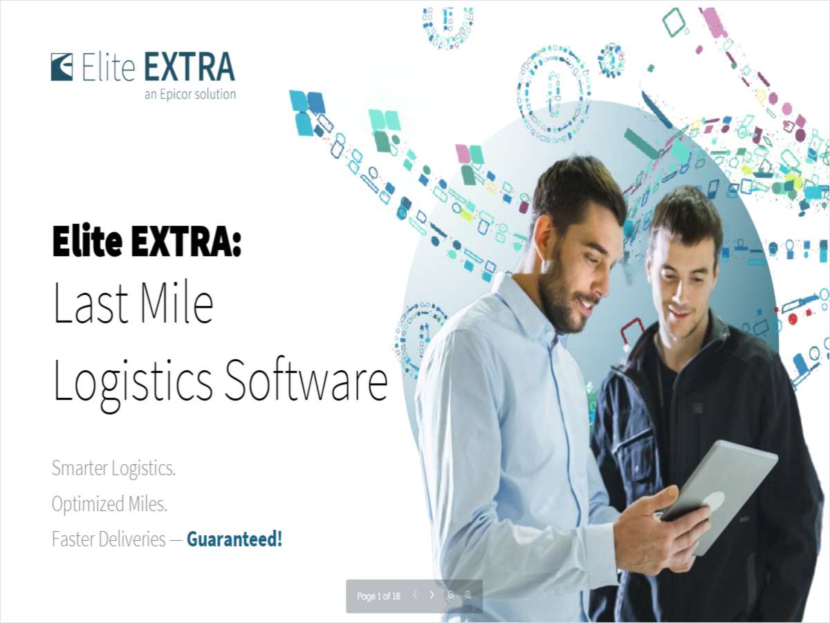 Elite EXTRA - Last Mile Logistics Software