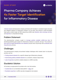 Pharma Company Achieves Four Times Faster Target Identification for Inflammatory Disease