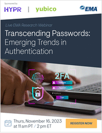 LIVE RESEARCH WEBINAR: Transcending Passwords: Emerging Trends in Authentication