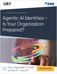 [Live Research Webinar]     Agentic AI Identities -- Is Your Organization Prepared?  Survey results indicate that most organizations are not