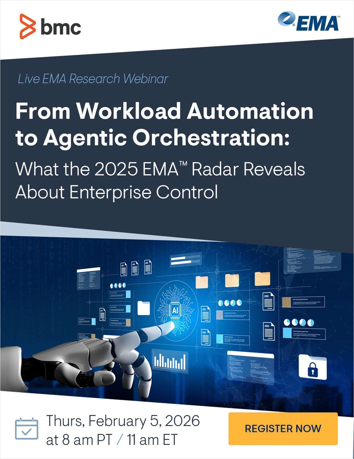 [Live Research Webinar]  From Workload Automation to Agentic Orchestration: What the 2025 EMA™ Radar Reveals About Enterprise Control