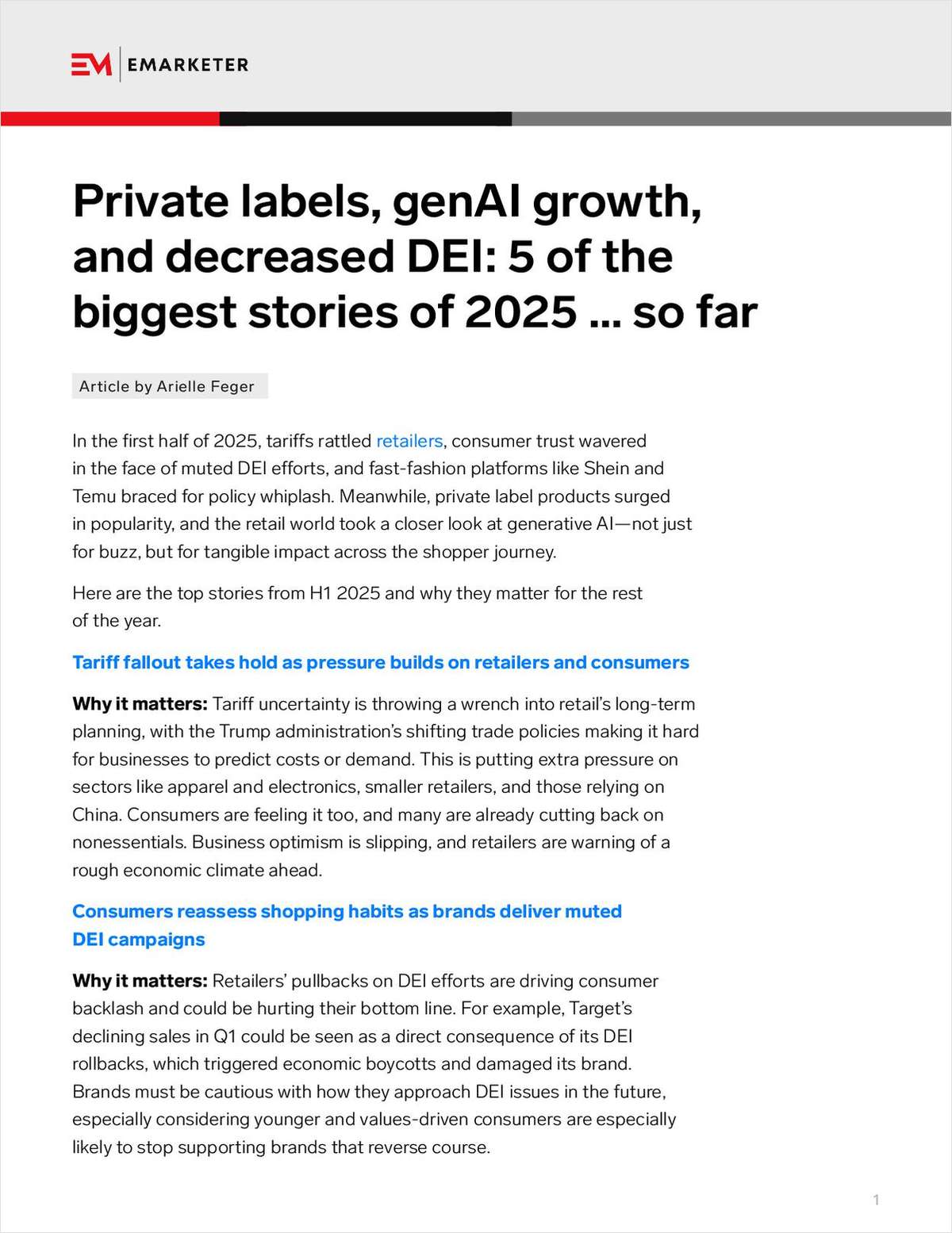 The Biggest Retail Stories of H1 2025--and Why It Matters