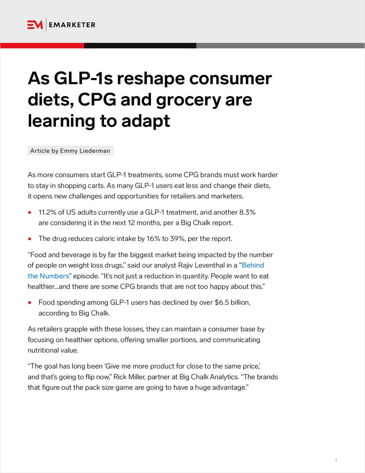 GLP-1 Users Are Changing the Grocery Aisle