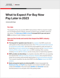 Request Your Free Report Now:  What to Expect For Buy Now Pay Later in 2023