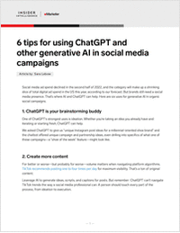 6 tips for using ChatGPT and other generative AI in social media  campaigns