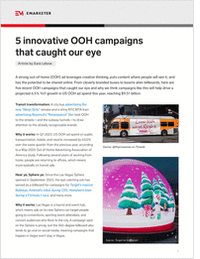 5 innovative OOH campaigns that caught our eye