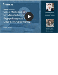 Video Marketing 101 for Manufacturers & Industrial Distributors
