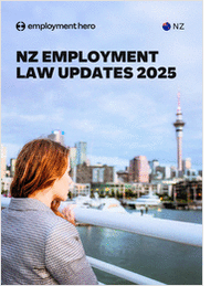 NZ Employment Law Updates Factsheet (2025)