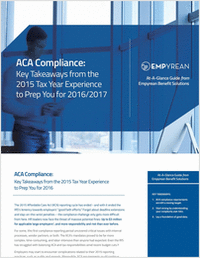 ACA Compliance: Key Takeaways from the 2015 Tax Year Experience to Prep You for 2016/2017