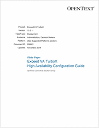 Make your Exceed VA TurboX Architecture High Availability