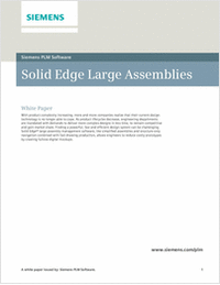 Large CAD Assemblies in a Modern CAD System -- Solid Edge