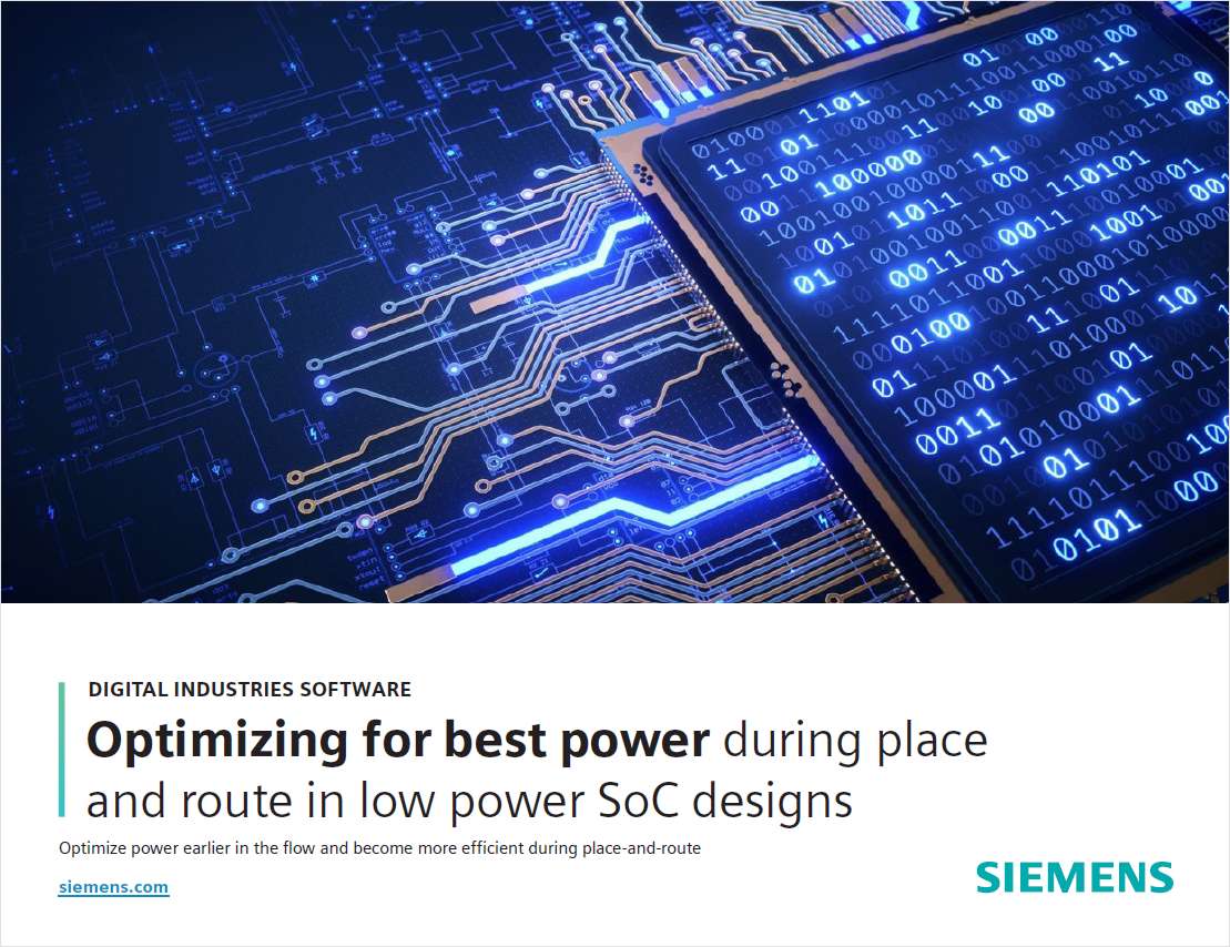 Optimizing for Best Power during Place & Route in Low Power SoC Designs