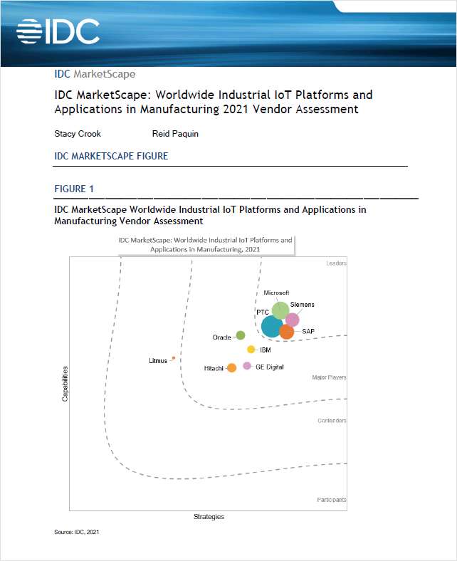 Siemens Named Leader in IDC Marketscape Industrial IoT Assessment