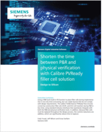 Shorten the Time Between P&R and Physical Verification with Calibre PVReady Filler Cell Solution