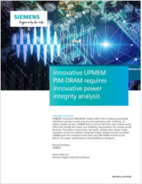 Innovative UPMEM PIM-DRAM Requires the Innovative Power Integrity Analysis of the mPower Toolsuite