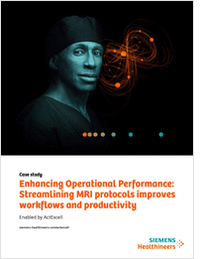 Enhancing Operational Performance: Streamlining MRI protocols improves workflows and productivity