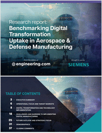 Benchmarking Digital Transformation Uptake in Aerospace & Defense Manufacturing