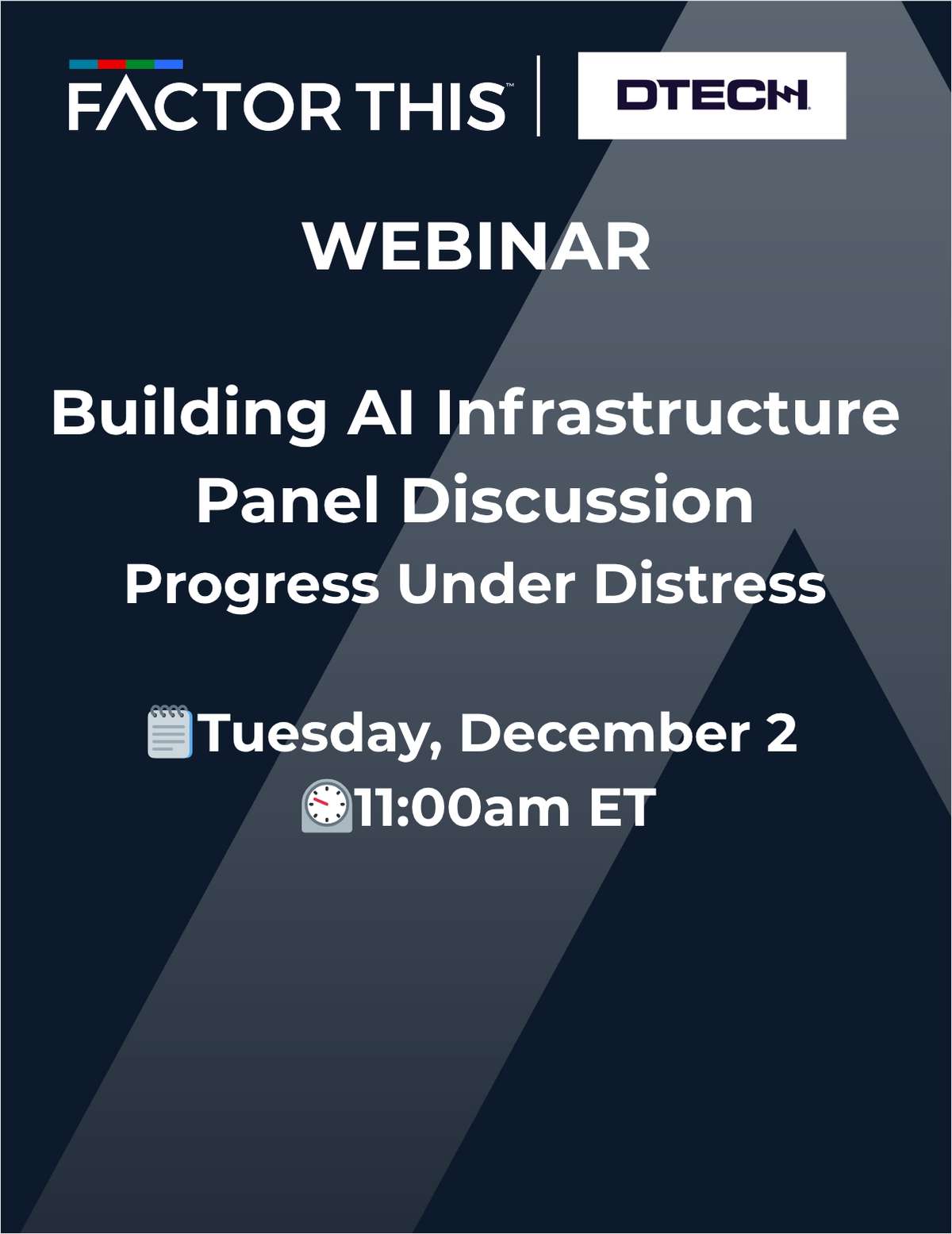 Panel Discussion: Building AI Infrastructure | Progress Under Distress