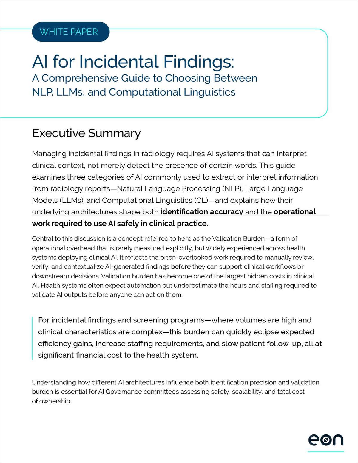 AI for Incidental Findings