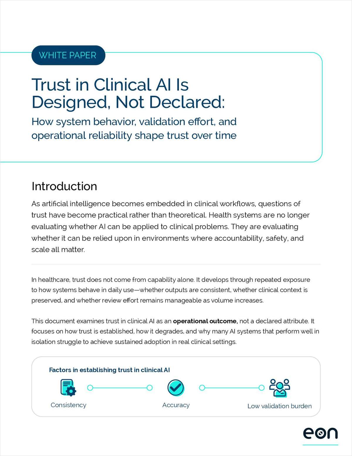 Trust in Clinical AI Is Designed, Not Declared