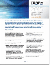 2015 Forecasting Benchmark Study Highlights