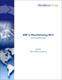 Aberdeen ERP In MFG 2012 Report
