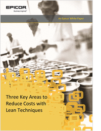 3 Key Area's to Reduce Costs with Lean Technologies