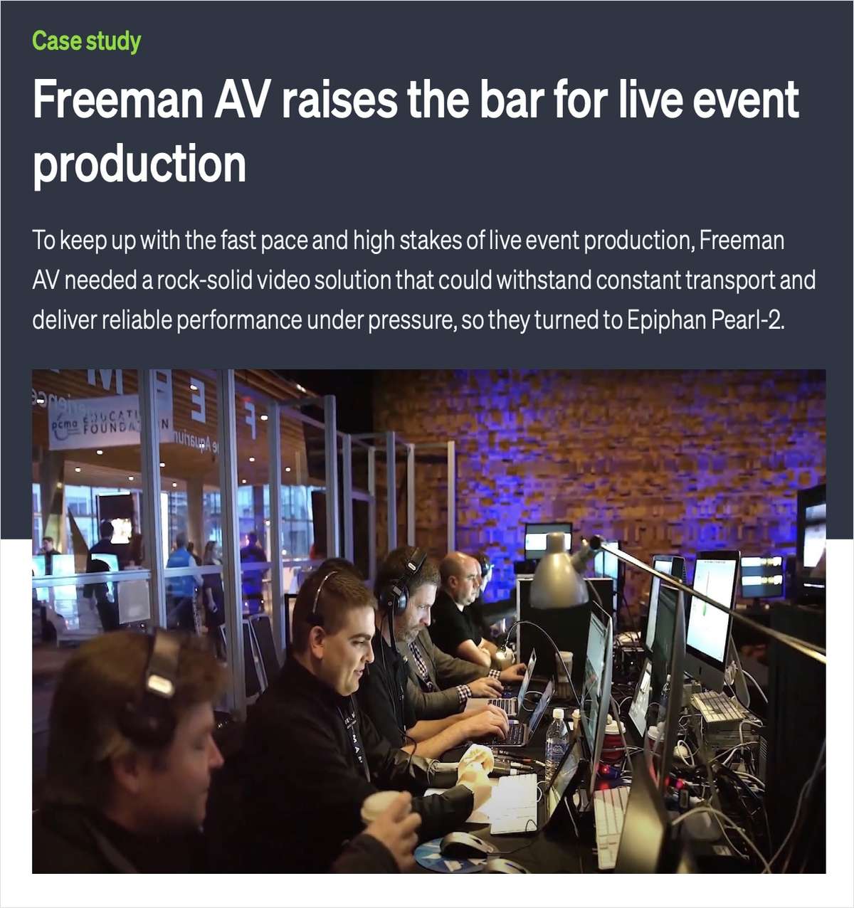 How Freeman AV Delivers Seamless Live Events with Epiphan Pearl-2
