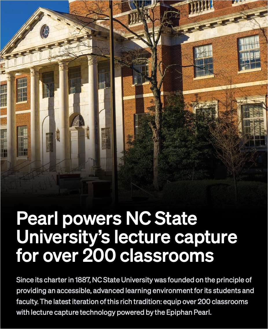 How NC State Quadrupled Lecture Capture Capacity with Epiphan