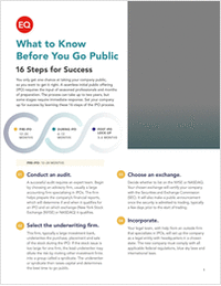 What to Know Before You Go Public 16 Steps for Success