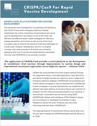 CRISPR-Cas9 for Rapid Vaccine Development
