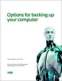 Options for Backing Up Your Computer