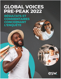 Global voices Pre-peak 2022 Résultats et Commentaires Concernant L'enquête