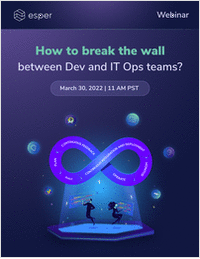 [Webinar] Break the wall: Learn how agile businesses break the Dev / Ops wall!