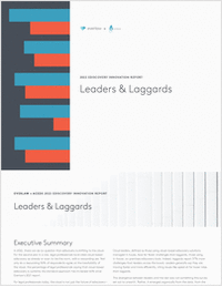 2022 Ediscovery Innovation Report: Leaders & Laggards