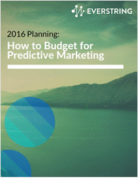 2016 Planning: How to Budget for Predictive Marketing