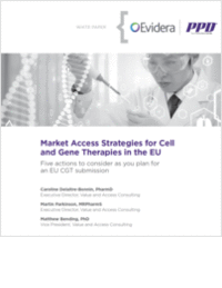 Market Access Strategies for Cell and Gene Therapies in the EU