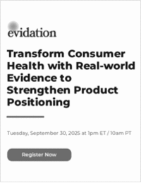 Transform Consumer Health with Real-world Evidence to Strengthen Product Positioning