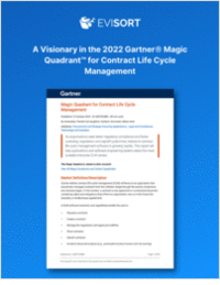 2022 Magic Quadrant for Contract Life Cycle Management