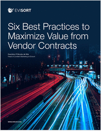 6 Best Practices to Maximize Value From Vendor Contracts
