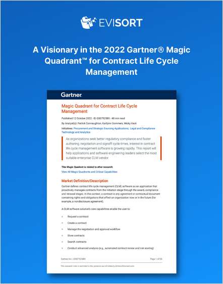Magic Quadrant for Contract Life Cycle Management