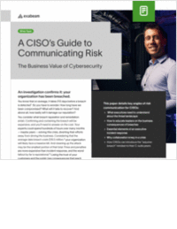 A CISOs Guide to Communicating Risk