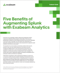 Five Benefits of Augmenting Splunk with Exabeam Analytics