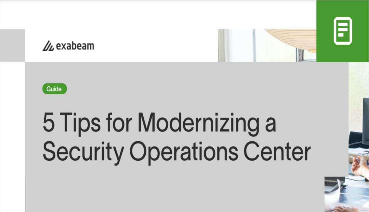 5 Tips for Modernizing a Security Operations Center