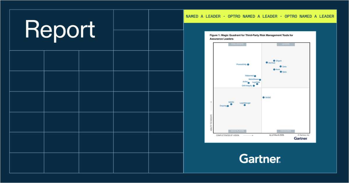 2026 Gartner® Magic Quadrant™ for Third-Party Risk Management Tools for Assurance Leaders